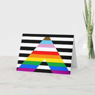 Ally Progress Pride Flag Card