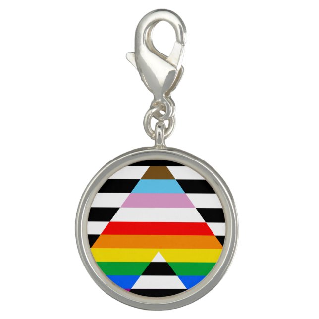 Ally Progress Pride Flag Charm (Front)