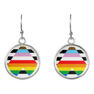 Ally Progress Pride Flag Earrings