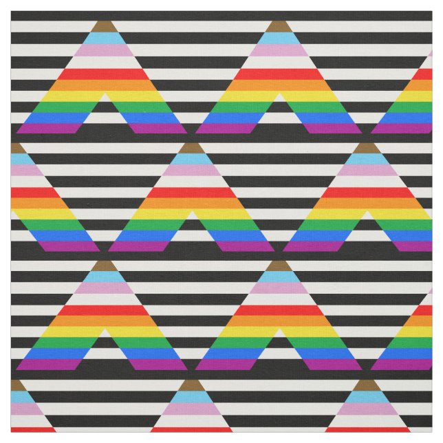 Ally Progress Pride Flag Fabric (Swatch)