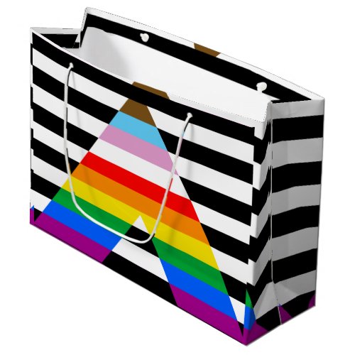 Ally Progress Pride Flag Large Gift Bag