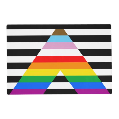 Ally Progress Pride Flag Placemat