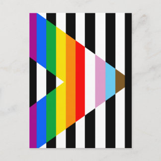Ally Progress Pride Flag Postcard