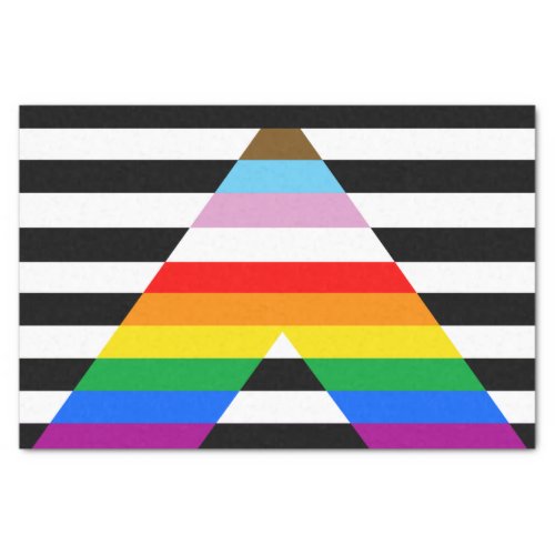 Ally Progress Pride Flag Tissue Paper