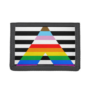 Ally Progress Pride Flag Tri-fold Wallet