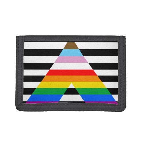 Ally Progress Pride Flag Trifold Wallet