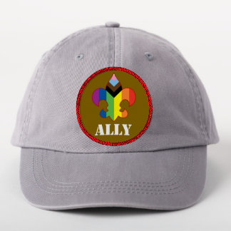 Ally Progress Pride Fleur-de-Lis Patch