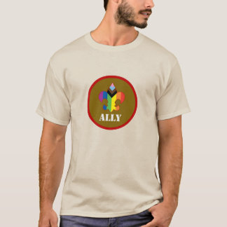Ally Progress Pride Fleur-de-Lis T-Shirt