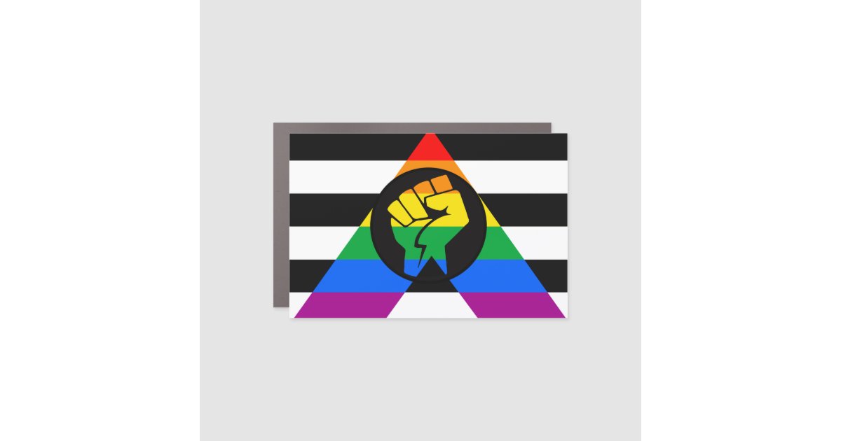 Ally Protest Pride Flag Car Magnet | Zazzle