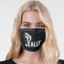 Ally. Racial Justice Clenched Fist Black Face Mask