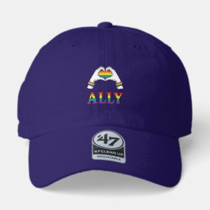 Ally Rainbow Hands Heart Vintage Pride Shirt Desig 47 Brand Hat