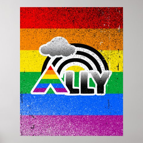 ALLY RAINBOW _png Poster