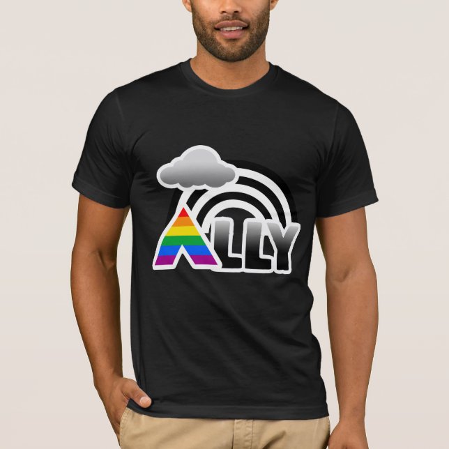 ALLY RAINBOW -.png T-Shirt (Front)