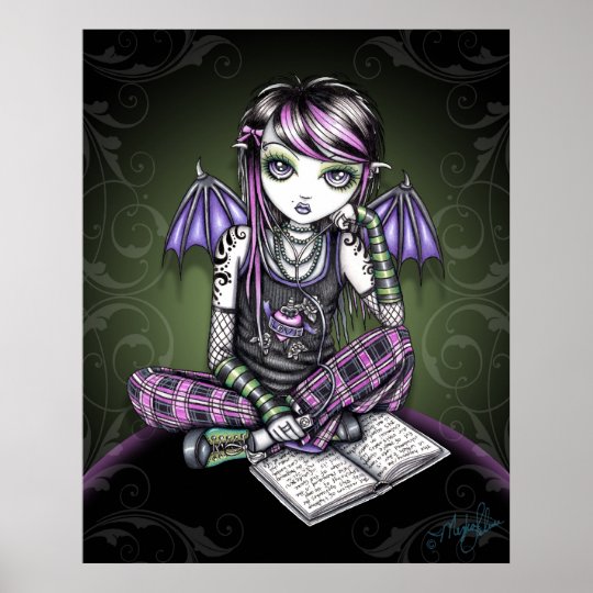 Ally Tattoo Emo Fairy Poster