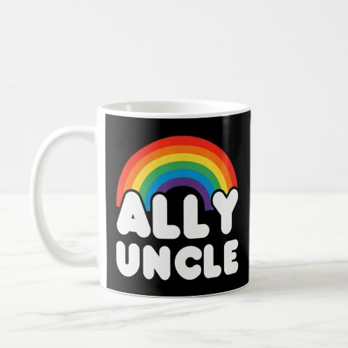 Ally Uncle Lgbt Flag Gay Pride Lgbtq  Coffee Mug