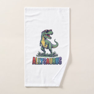Allysaurus Vintage Dinosaur Sunglasses Shirt Desig Hand Towel