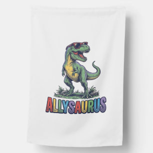 Allysaurus Vintage Dinosaur Sunglasses Shirt Desig House Flag