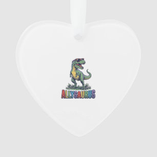 Allysaurus Vintage Dinosaur Sunglasses Shirt Desig Ornament