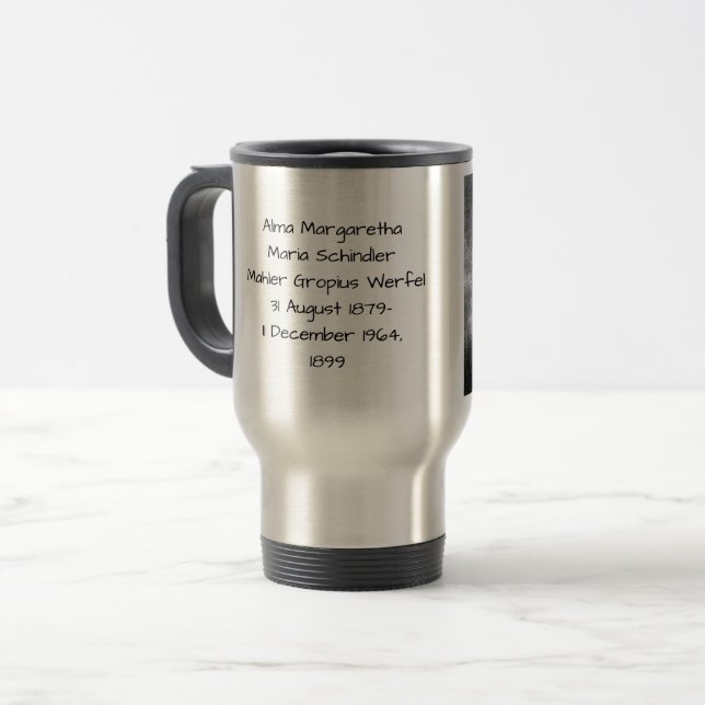 Alma Margaretha Maria Schindler Mahler Gropius Wer Travel Mug (Front Left)