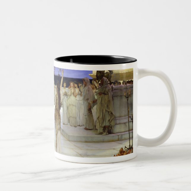 Alma-Tadema | A Dedication to Bacchus Two-Tone Coffee Mug (Right)