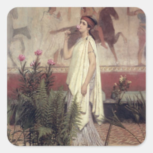 Alma-Tadema   A Greek Woman, 1869 Square Sticker