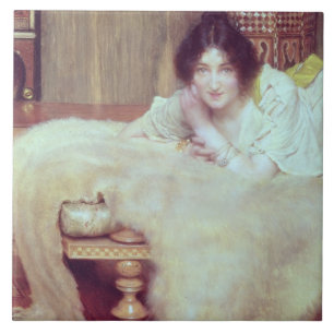 Alma-Tadema   A Listener: The Bear Rug, 1899 Tile