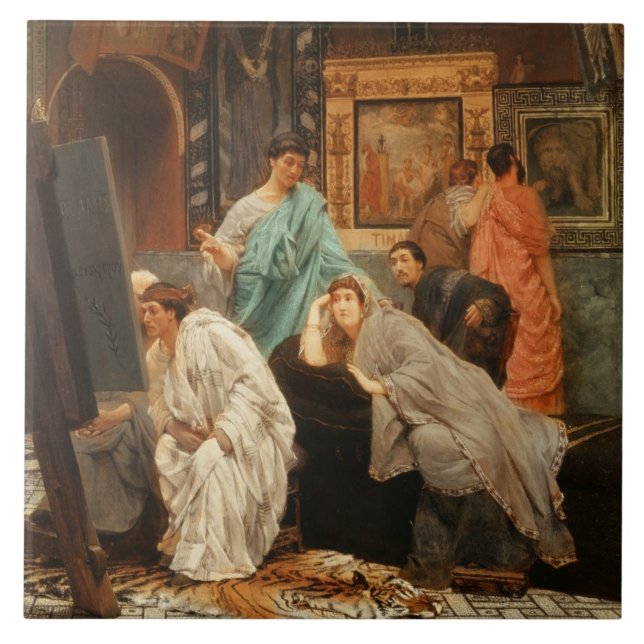 Alma-Tadema | Collector at the Time of Augustus Ceramic Tile (Front)