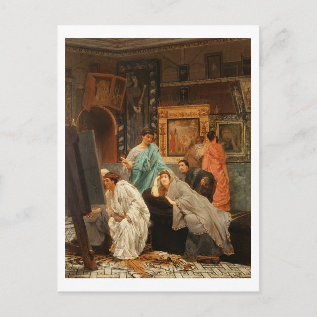 Alma-Tadema | Collector at the Time of Augustus Postcard (Front)