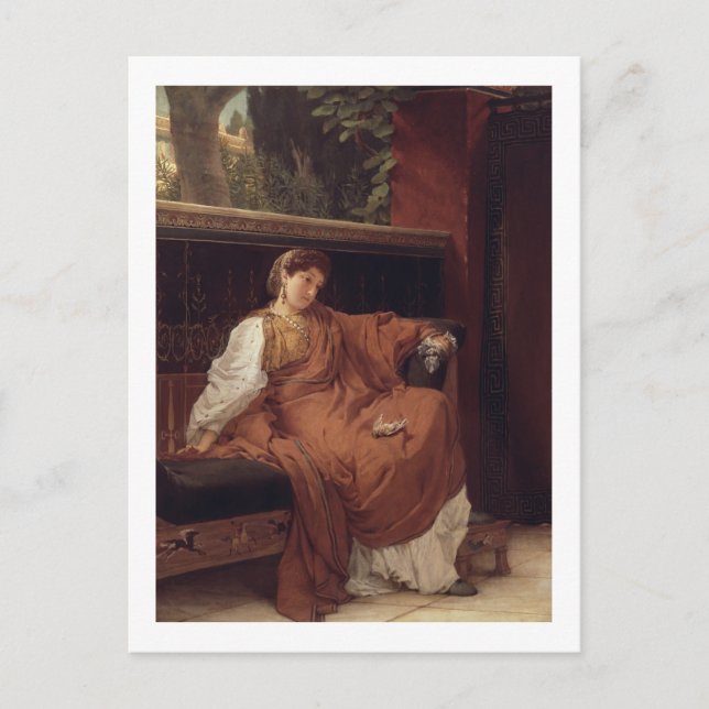 Alma-Tadema | Lesbia Weeping over a Sparrow Postcard (Front)