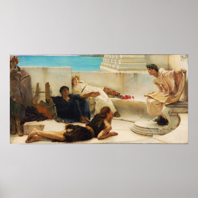 Alma-Tadema - Reading From Homer Poster (Front)