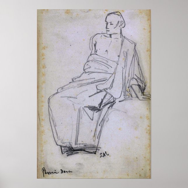 Alma-Tadema - Study Of A Seated Figure Pyrrhic Da… Poster (Front)