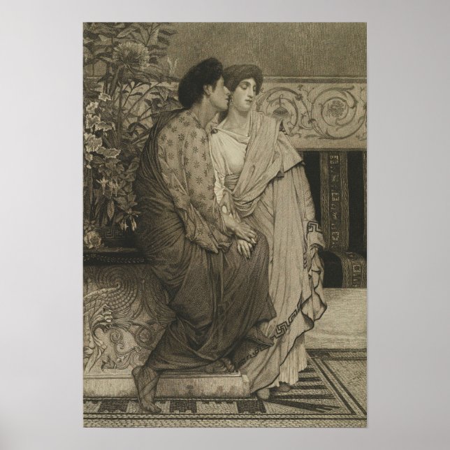 Alma-Tadema - The First Whisper Of Love 1876 Poster (Front)