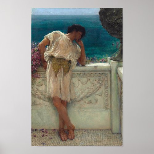 Alma_Tadema _ The Poet Gallus Dreaming Poster