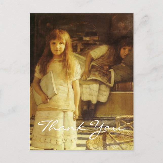 Alma Tadema's This is Our Corner Postcard (Front)
