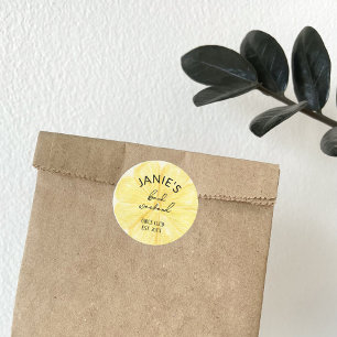 Almafi Lemon Bachelorette Party Bridal Pin/ Classic Round Sticker