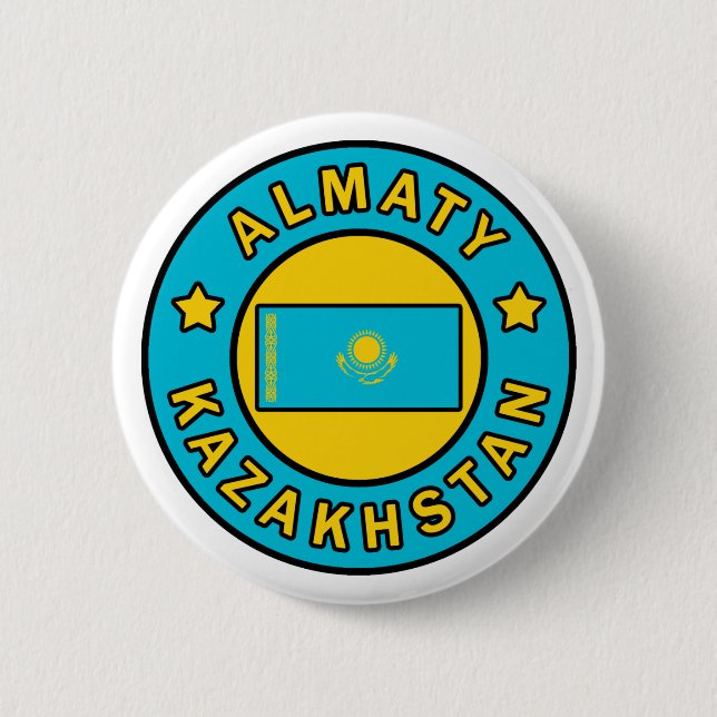 Almaty Kazakhstan Button (Front)