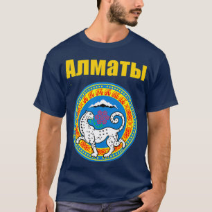 Almaty Kazakhstan Coat Of Arms Gift Kazakhstani T-Shirt