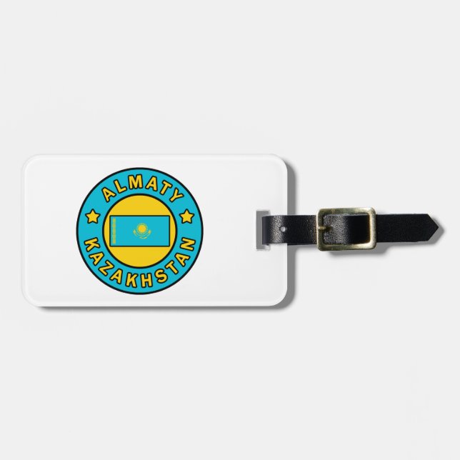 Almaty Kazakhstan Luggage Tag (Front Horizontal)