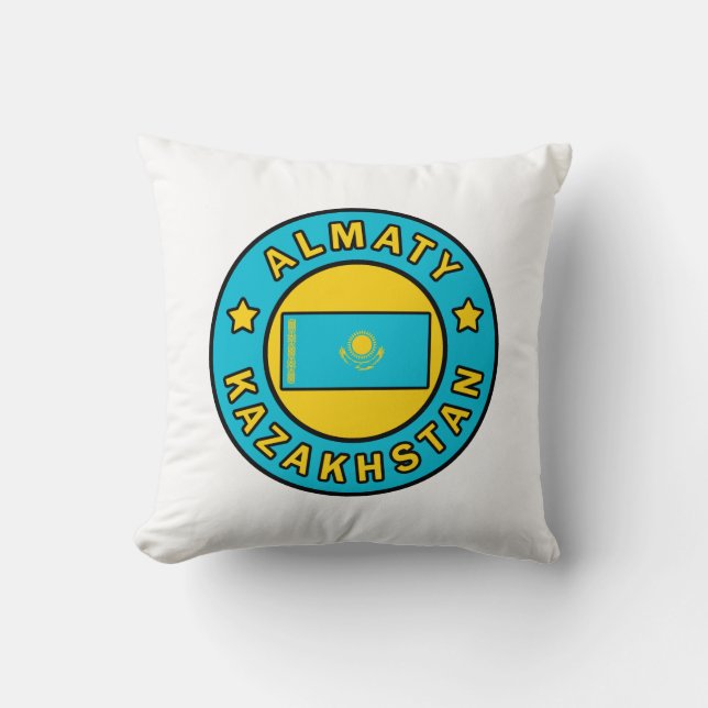 Almaty Kazakhstan Throw Pillow (Front)
