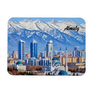 Almaty Kazakhstan Travel Magnet