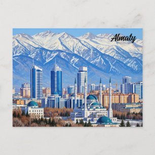 Almaty Kazakhstan Travel  Postcard