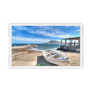 Almería, La Isleta Del Moro   Mar Mediterráneo Acrylic Tray