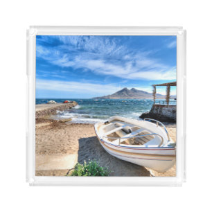 Almería, La Isleta Del Moro   Mar Mediterráneo Acrylic Tray