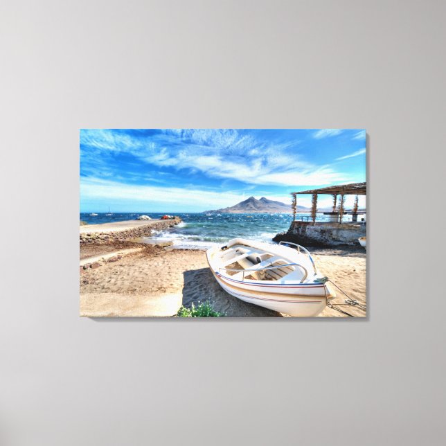 Almería, La Isleta Del Moro | Mar Mediterráneo Canvas Print (Front)