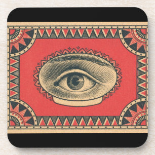 almighty eye of wisdom beverage coaster