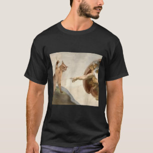 Almighty Slap Funny Cat God Creation Of Adam Meme  T-Shirt