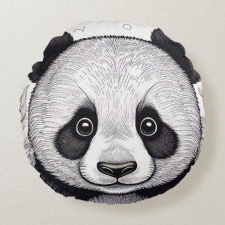 Almofada Panda Round Pillow
