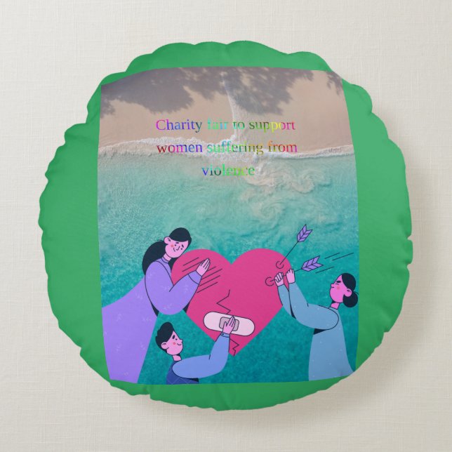 Almofada Redonda/family/love Round Pillow (Front)