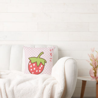 Almofada strawberry cute throw pillow