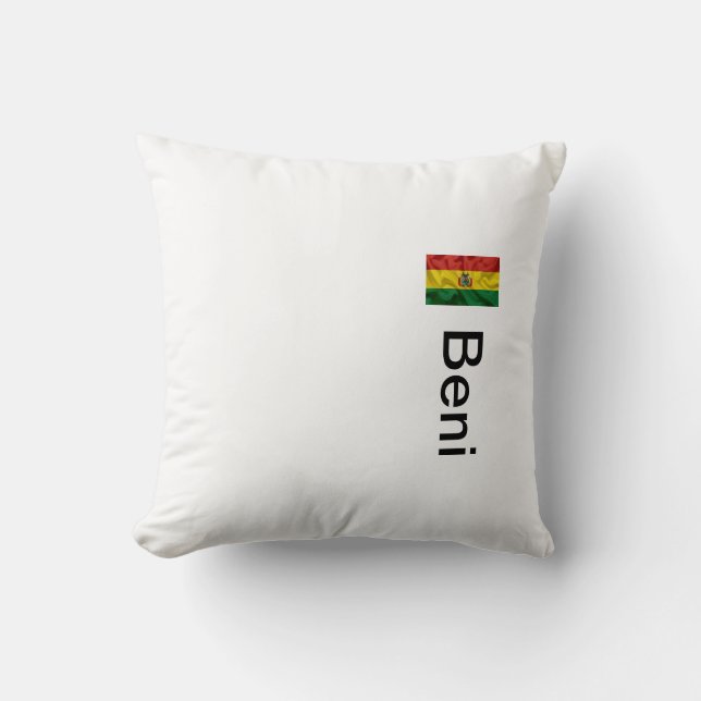 Almohada Beni Throw Pillow (Front)